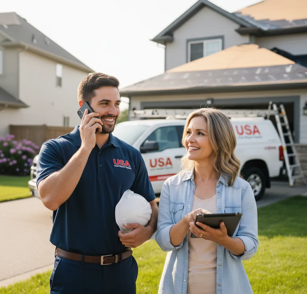 USA Roof Repair Experts customer support in Trinity